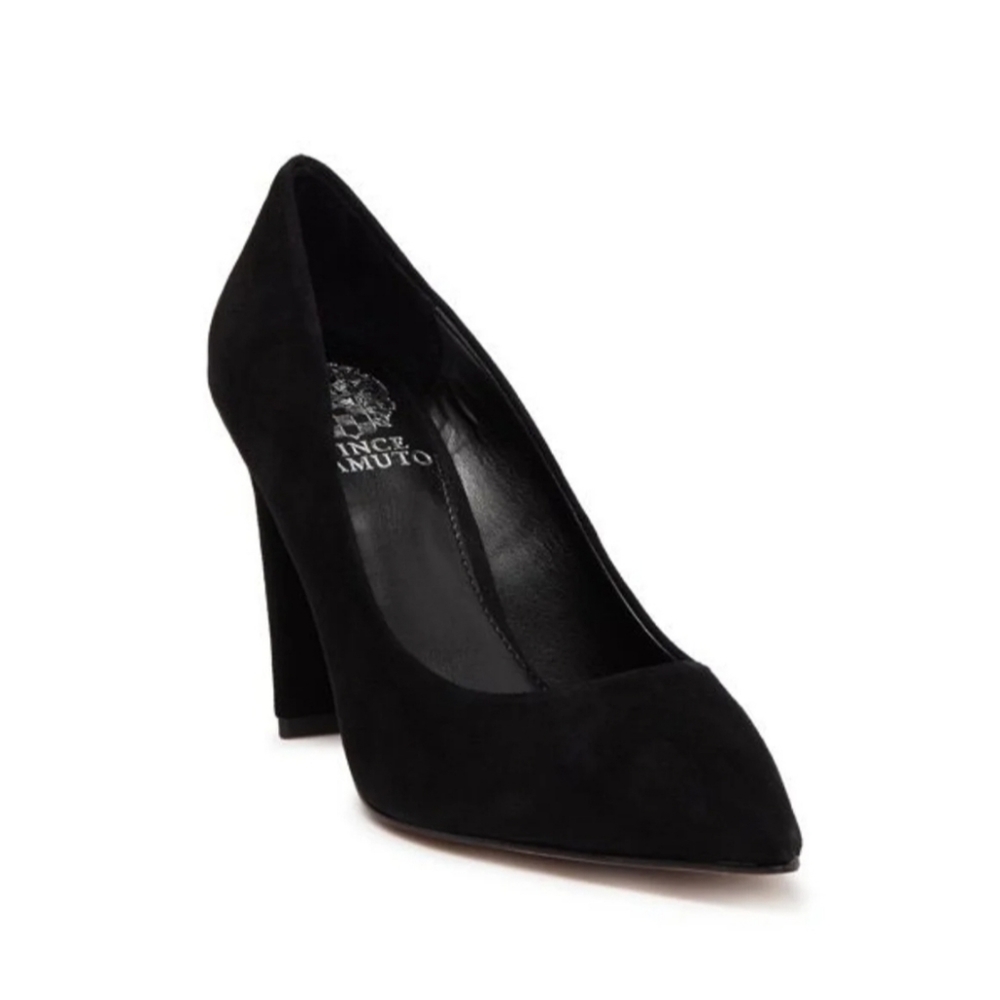 Vince Camuto Candera Black Block Heel Pumps 7.5